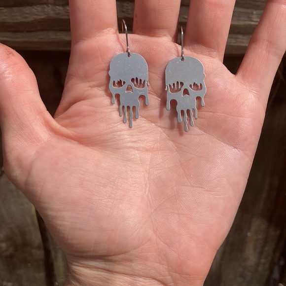LAST ONE Halloween Frankenstein Zombie Stainless Steel Earrings - Picture 4 of 6